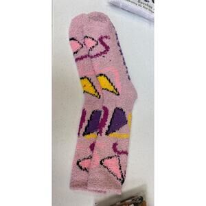 Bacchus 2025 Pink Retro Fussy Socks Mardi Gras Krewe Favor W110-01
